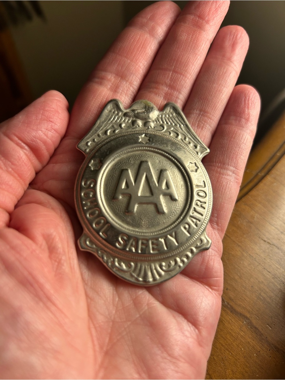 Vintage AAA School Crossing Guard Badge